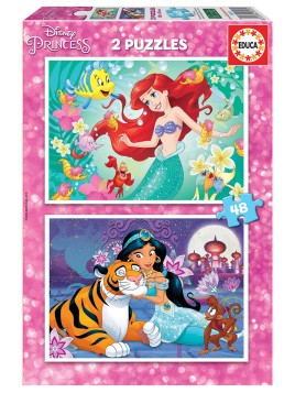 Lot De 2 Puzzles Princesses...