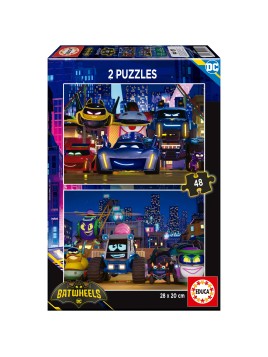 Lot De 2 Puzzles Batwheels...