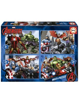 Multi 4 Puzzles Avengers 50...