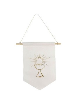 Fanion De Communion Blanc...