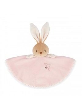 Doudou Lapin Rond Rose 26 cm