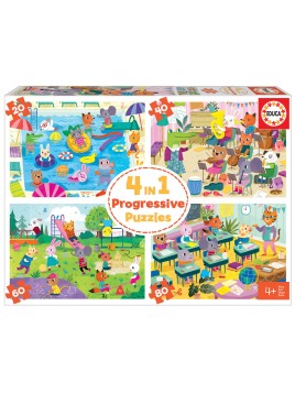 Puzzle Progressif 4 en 1 -...