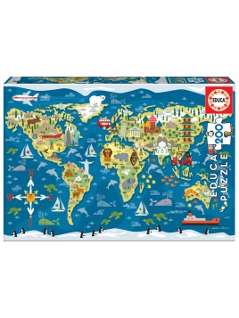 Puzzle Mappemonde Sean Sims...