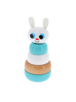 Petit Lapin en Bois à Empiler