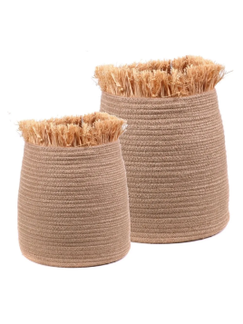 Set De 2 Paniers En Jute Et...