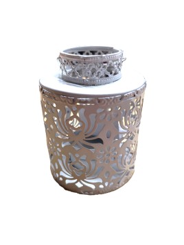 Photophore En Métal Rond Et...